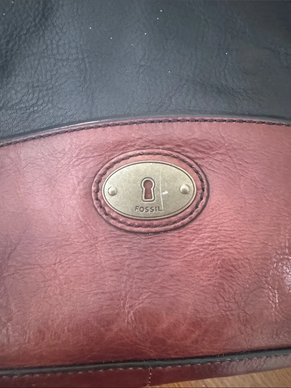 Fossil leather bronze